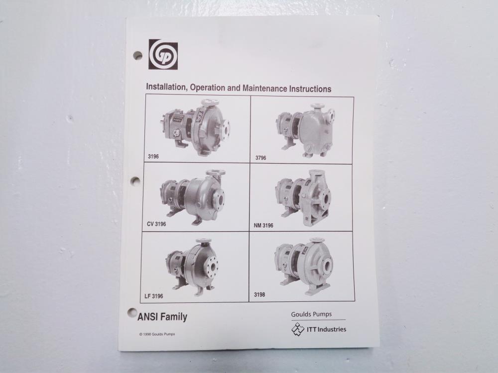 Goulds 3196 i-Frame MTX Centrifugal Pump 2" x 3" - 10", Hastelloy C